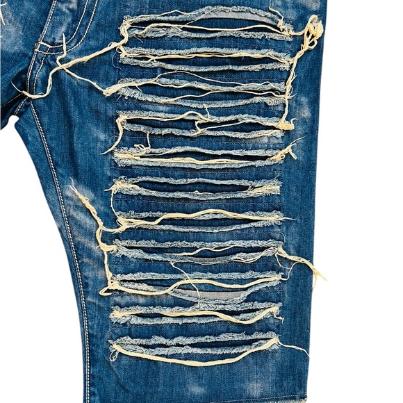 Robin’s Jean Distressed Shorts | Size 42 | American Flag Pocket | Made in USA | - Picture 11 of 14